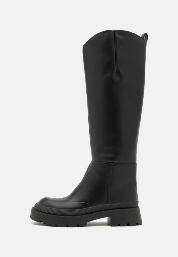 NA-KD Wide Rounded Shaft Boots – Bottes – Black 3