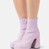 PROENZA SCHOULER Forma Platform Boots – Bottines À Plateau – Light/Pastel Purple 20