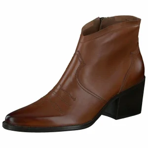 Paul Green Boots À Talons – Star Calf Cognac 11