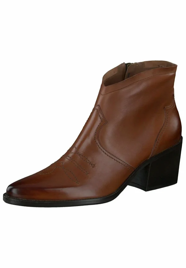 Paul Green Boots À Talons – Star Calf Cognac 3