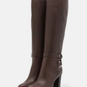 Lauren Ralph Lauren Makenna Boots Tall – Bottes À Talons Hauts – Chestnut Brown 13
