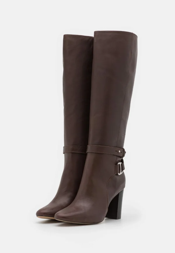 Lauren Ralph Lauren Makenna Boots Tall – Bottes À Talons Hauts – Chestnut Brown 4