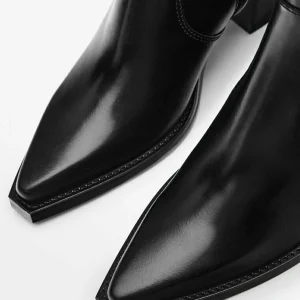 Massimo Dutti Boots À Talons – Black 14