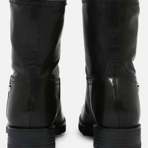 LOVE MOSCHINO Mit Label – Boots À Talons – Black Denim 10