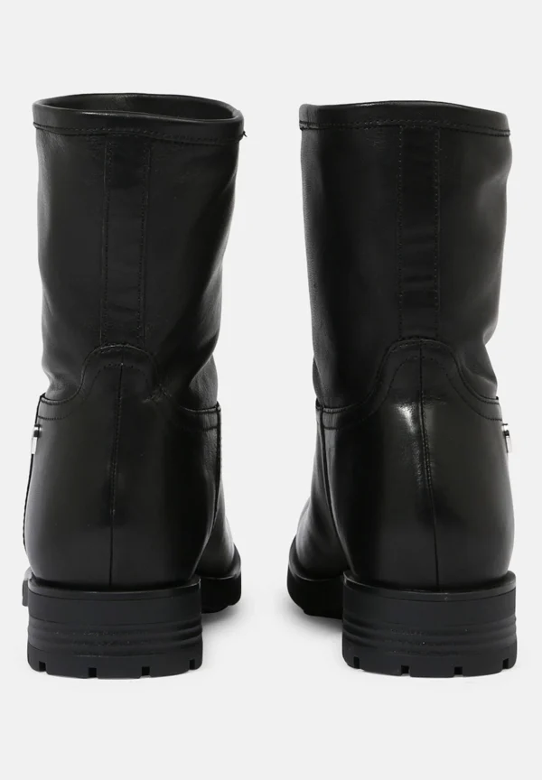 LOVE MOSCHINO Mit Label – Boots À Talons – Black Denim 4