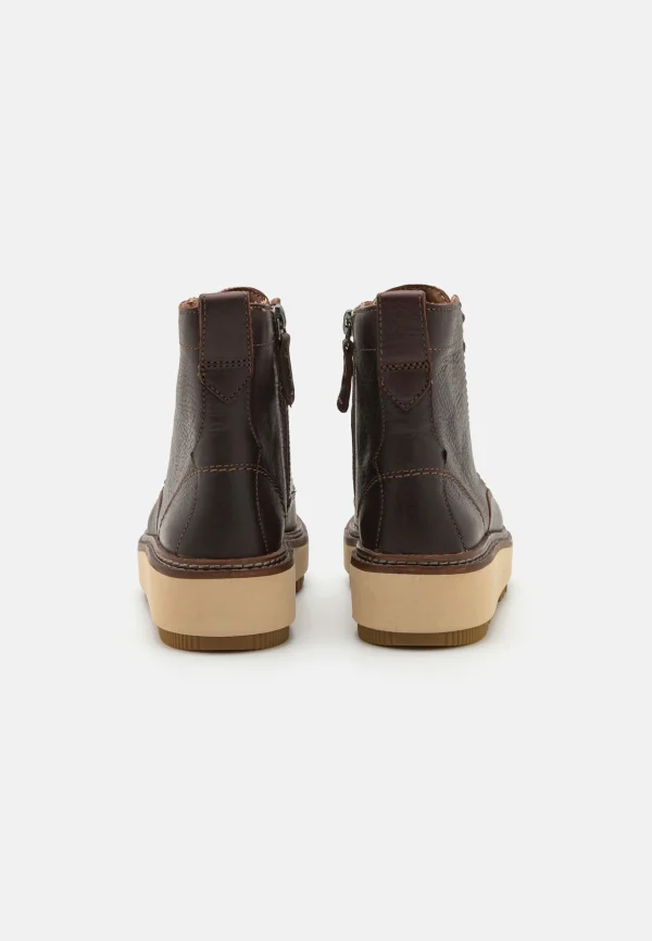 Clarks Oriannaw Lace – Boots À Talons – Dark Brown 4