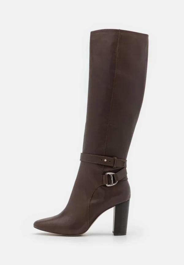 Lauren Ralph Lauren Makenna Boots Tall – Bottes À Talons Hauts – Chestnut Brown 3