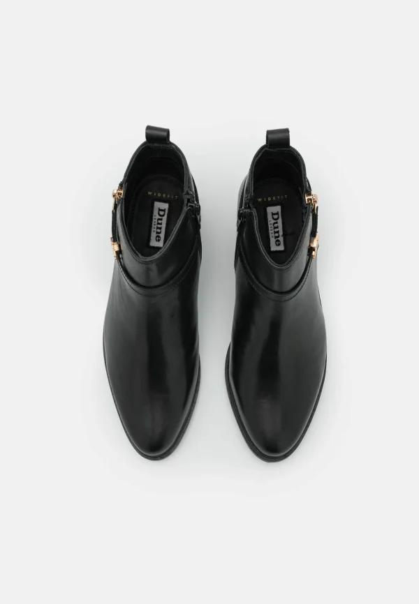 Dune London Wide Fit Pap – Boots À Talons – Black 7