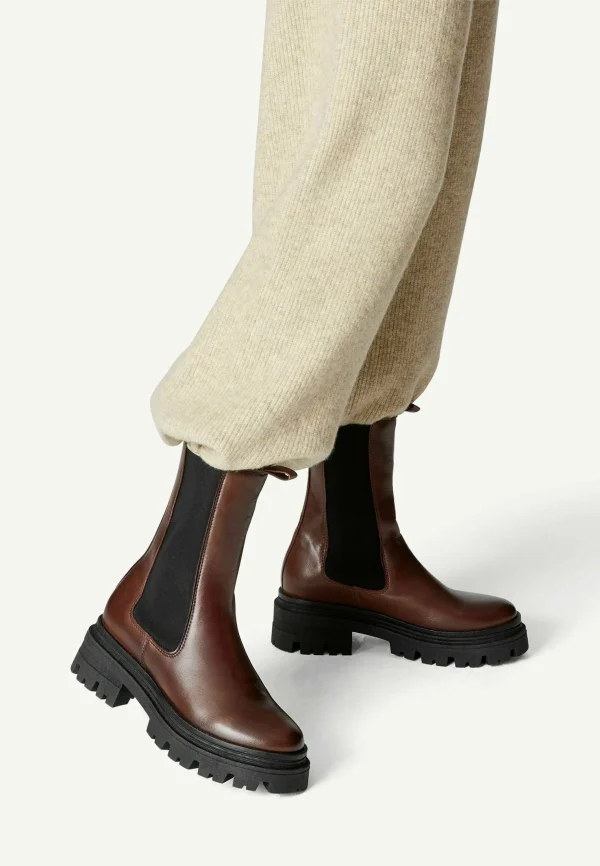 Tamaris Chelsea – Boots À Talons – Cognac Leather 1