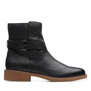 Clarks Cologne Strap – Boots À Talons – Black Leather 16