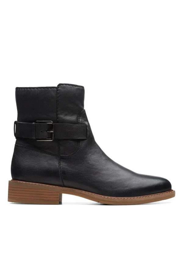Clarks Cologne Strap – Boots À Talons – Black Leather 6