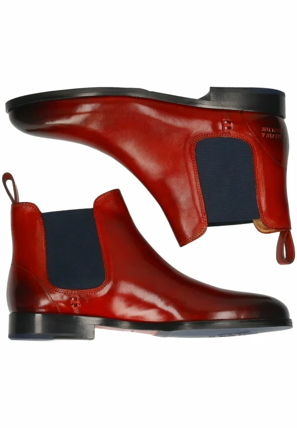 MELVIN & HAMILTON Susan Ruby Elastic – Boots À Talons – Rouge 6