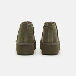 Even&Odd Leather – Boots À Talons – Khaki 14