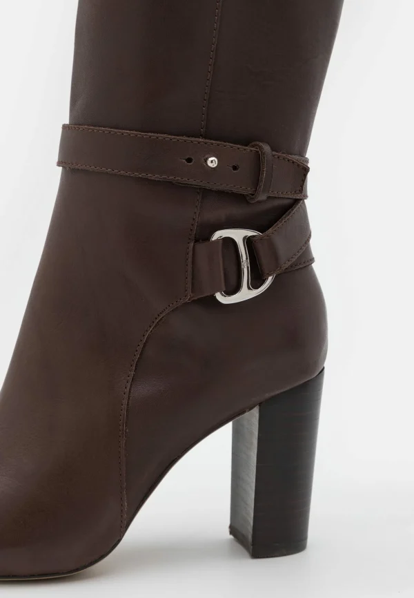 Lauren Ralph Lauren Makenna Boots Tall – Bottes À Talons Hauts – Chestnut Brown 8
