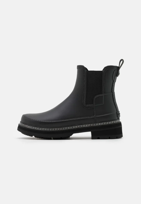 Hunter ORIGINAL Womens Refined Stitch Detail Chelsea Boots – Bottes En Caoutchouc – Black 1