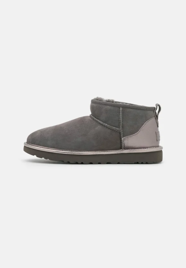Ugg Classic Ultra Mini Shine – Boots À Talons – Charcoal 1