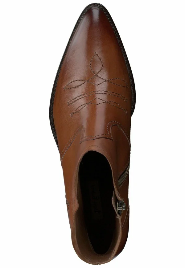 Paul Green Boots À Talons – Star Calf Cognac 4