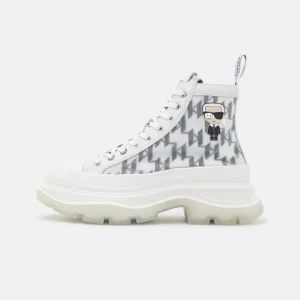 KARL LAGERFELD Luna Monogram – Boots À Talons – White 11