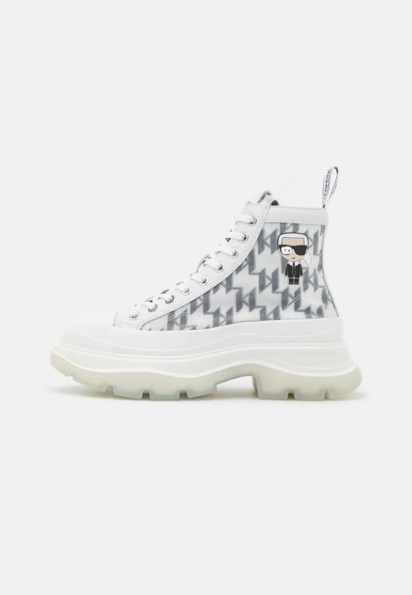 KARL LAGERFELD Luna Monogram – Boots À Talons – White 3