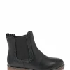 Next Premium – Boots À Talons – Black Leather Scallop 25