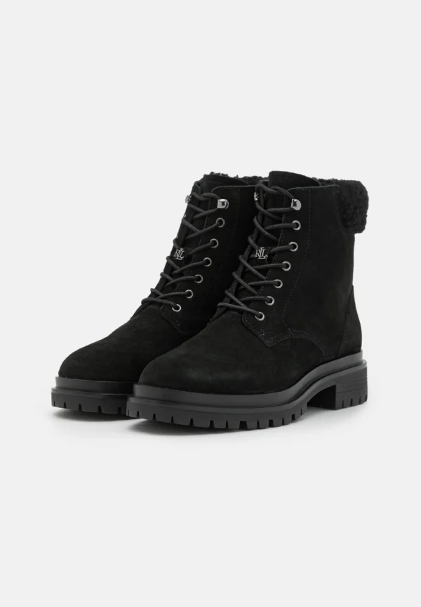 Lauren Ralph Lauren Carlee Boots – Bottines À Lacets – Black 4