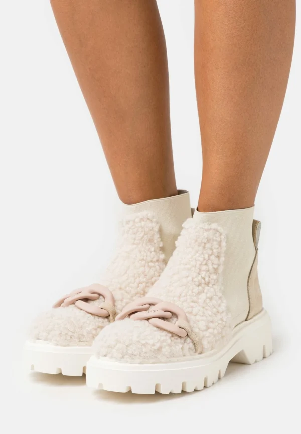N°21 Boots – Bottines À Plateau – Light Grey 1