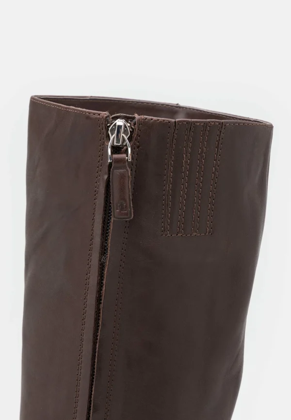 Lauren Ralph Lauren Makenna Boots Tall – Bottes À Talons Hauts – Chestnut Brown 6