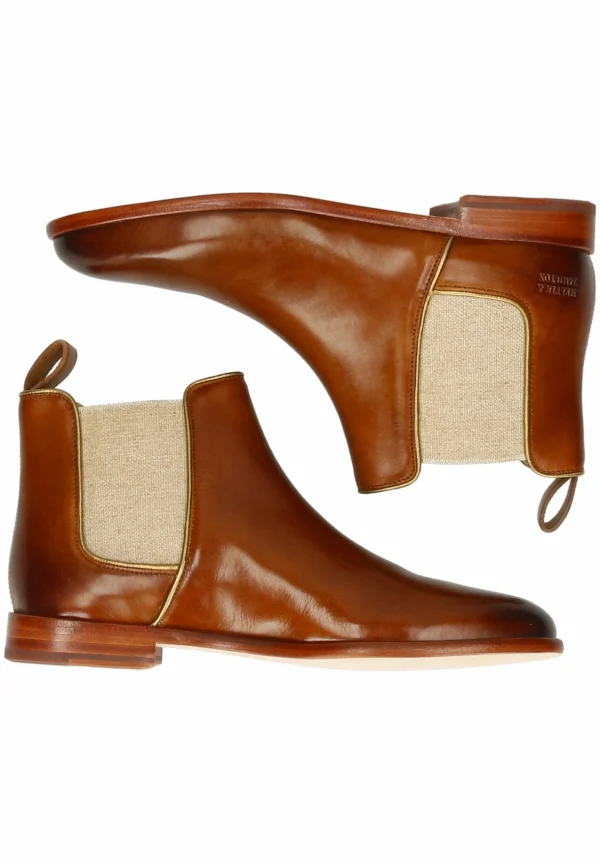 MELVIN & HAMILTON Susan 70 Vegas Lion Binding Metallic – Boots À Talons – Hellbraun 5