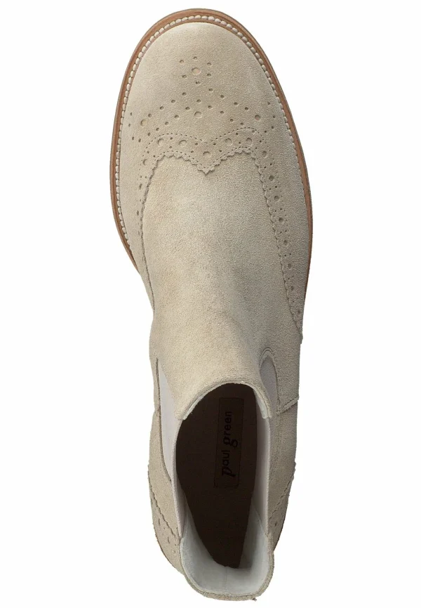 Paul Green Boots À Talons – Soft Suede Biscuit 5