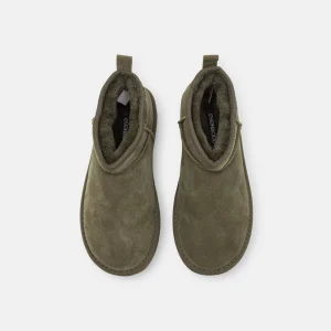 Even&Odd Leather – Boots À Talons – Khaki 18