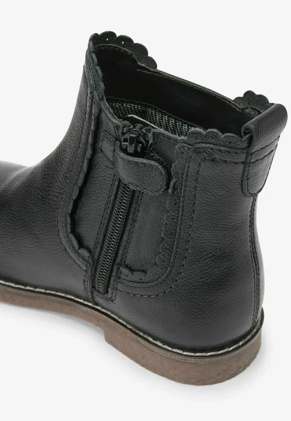 Next Premium – Boots À Talons – Black Leather Scallop 5