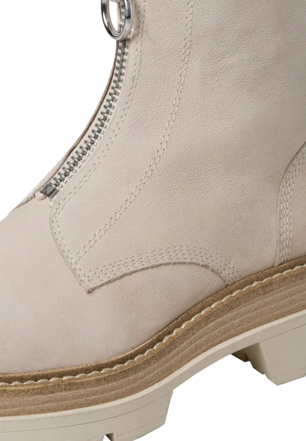 Tamaris Boots À Talons – Ivory Nubuc 7