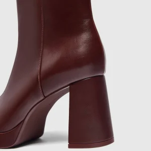 PULL & BEAR Boots À Talons – Dark Red 11