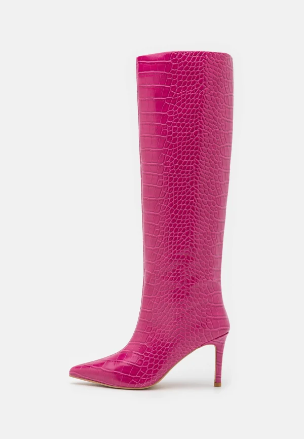 NA-KD Two Tone Boots – Bottes – Pink 3