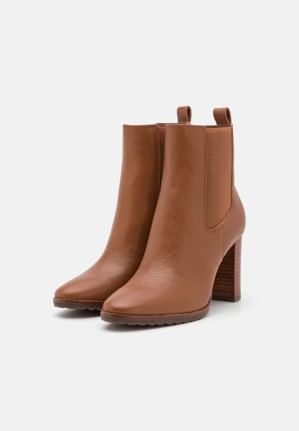 Lauren Ralph Lauren Mylah-Boots-Bootie – Bottines À Talons Hauts – Deep Saddle Tan 4