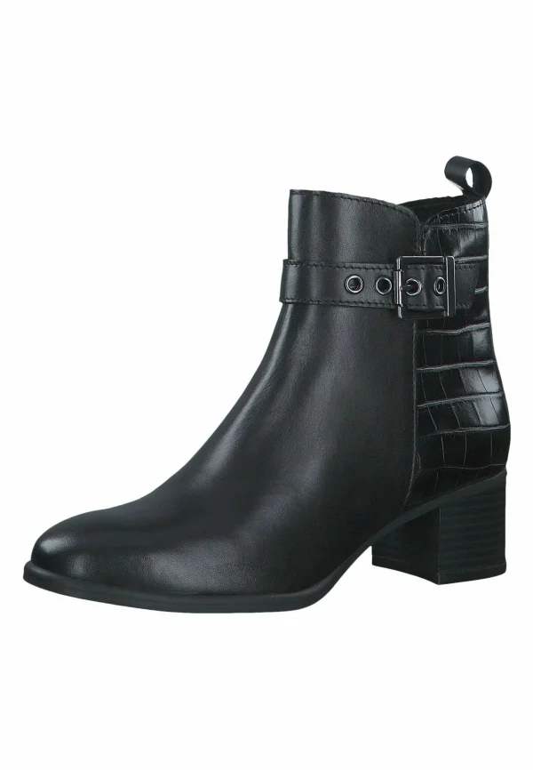 Marco Tozzi Boots À Talons – Black Comb 3