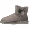 Ugg Mini Bailey Button – Boots À Talons – Grey 17