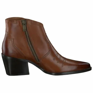 Paul Green Boots À Talons – Star Calf Cognac 21