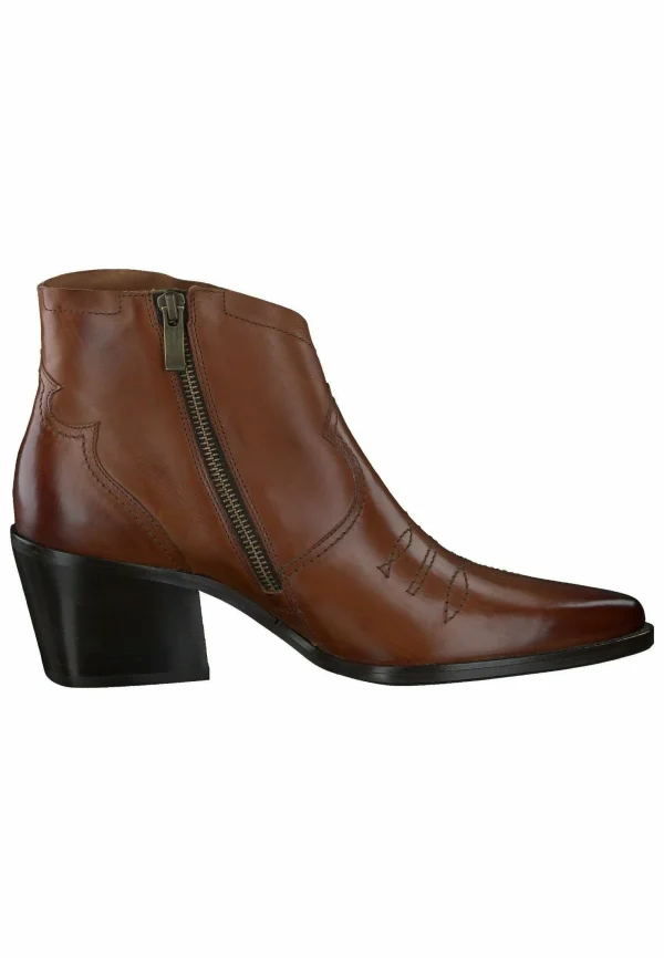 Paul Green Boots À Talons – Star Calf Cognac 8