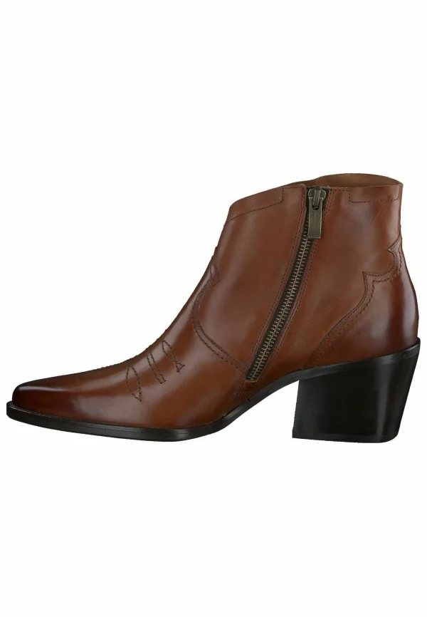 Paul Green Boots À Talons – Star Calf Cognac 1
