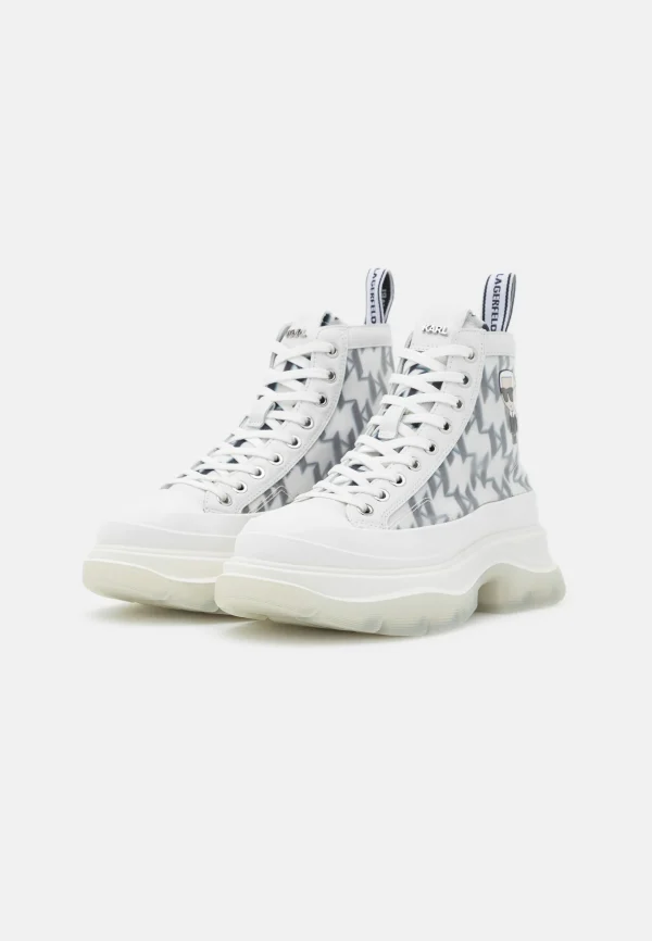 KARL LAGERFELD Luna Monogram – Boots À Talons – White 4