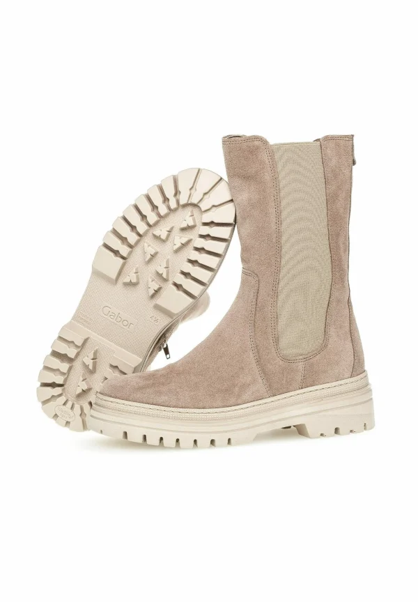 Gabor Chelsea – Boots À Talons – Beige 4