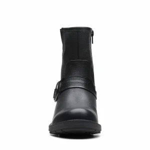 Clarks Hearth Cross – D – Boots À Talons – Black Leather 14