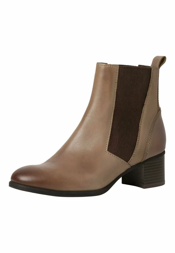 Marco Tozzi Chelsea – Boots À Talons – Taupe 3