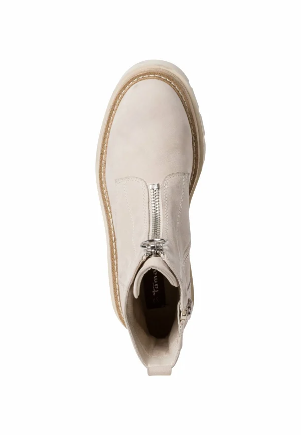 Tamaris Boots À Talons – Ivory Nubuc 5