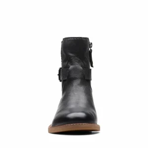 Clarks Cologne Strap – Boots À Talons – Black Leather 14