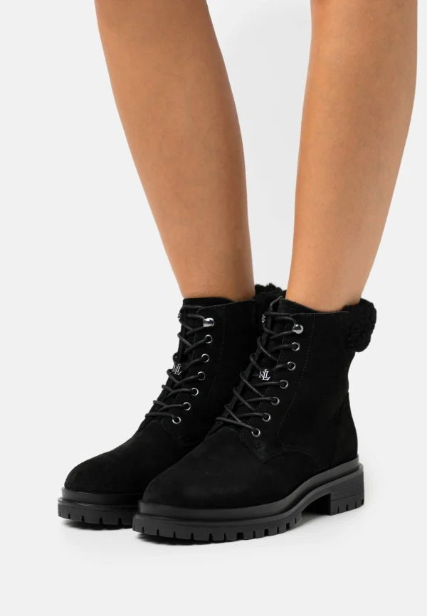Lauren Ralph Lauren Carlee Boots – Bottines À Lacets – Black 1