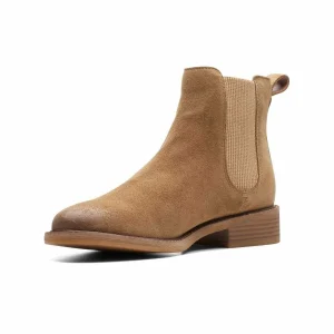 Clarks Cologne Arlo2 – Boots À Talons – Dark Sand Suede 9