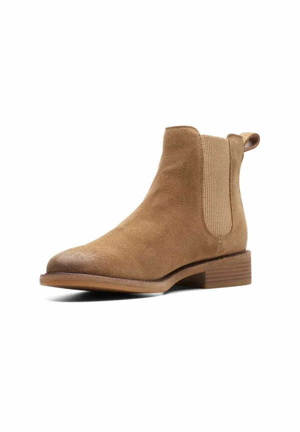 Clarks Cologne Arlo2 – Boots À Talons – Dark Sand Suede 3