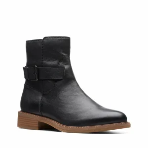 Clarks Cologne Strap – Boots À Talons – Black Leather 18